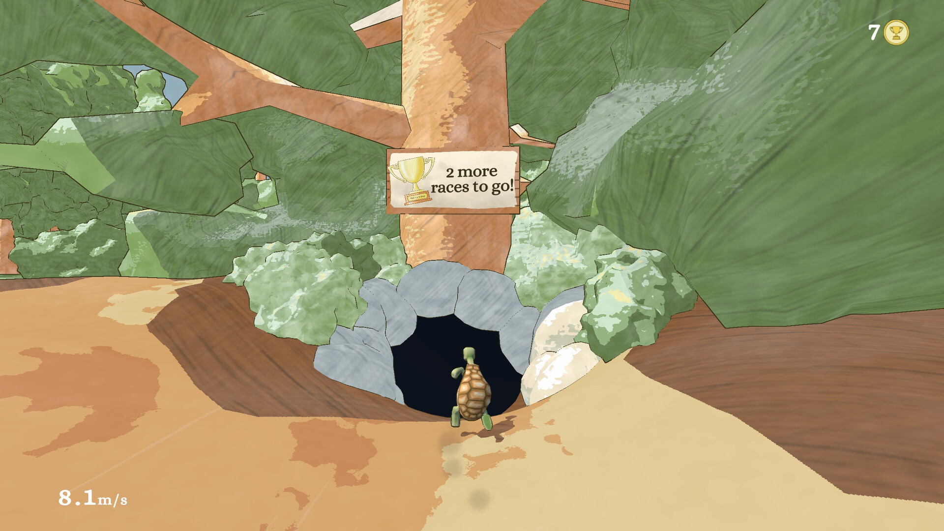 遊戲中的水彩風格場景