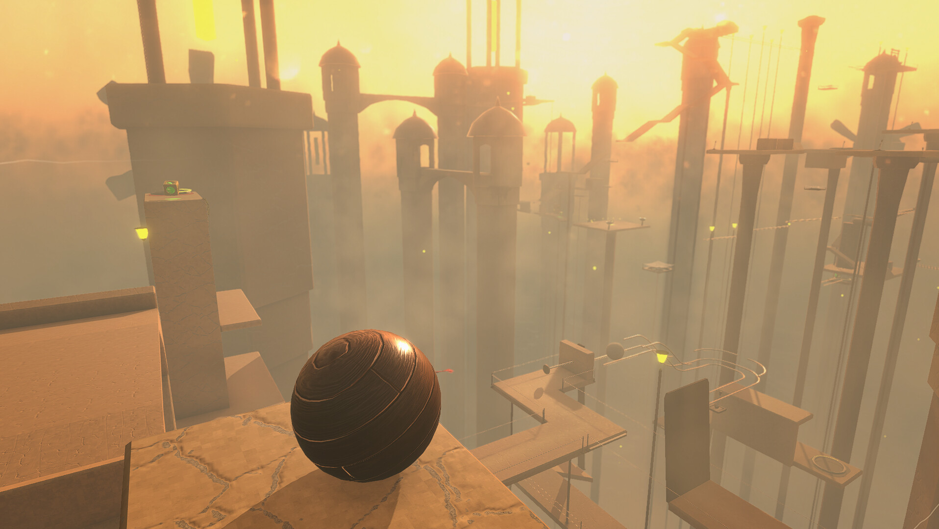 展示遊戲中較為複雜的機械結構關卡,充滿了齒輪與移動平台。