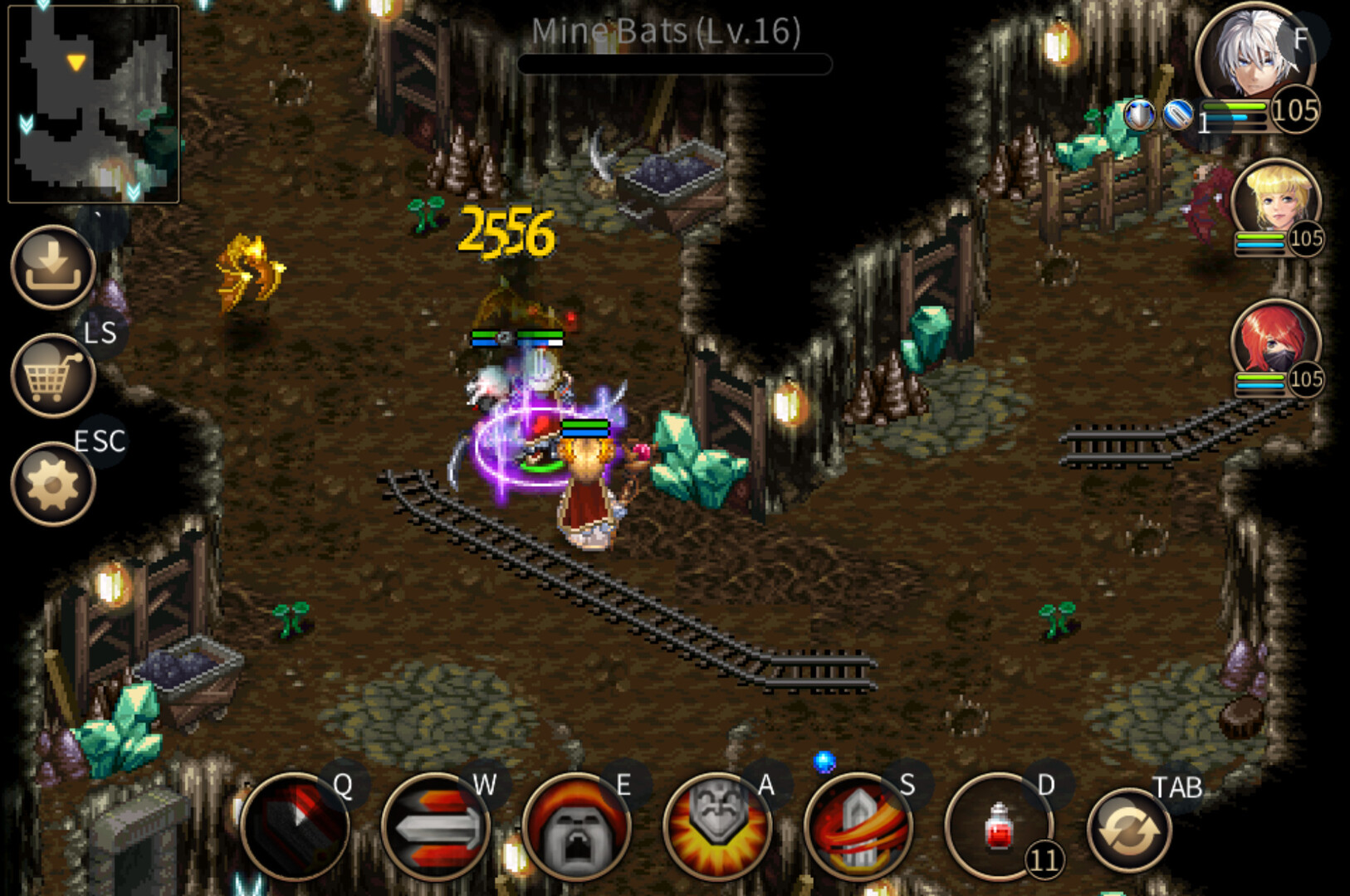 充滿魄力的 Boss 戰鬥,考驗玩家的操作與隊伍配置。