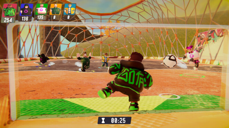 多人混戰模式下的遊戲截圖，場面熱鬧非凡