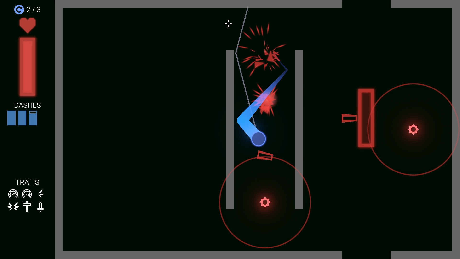 遊戲實機畫面：激烈的碰撞特效