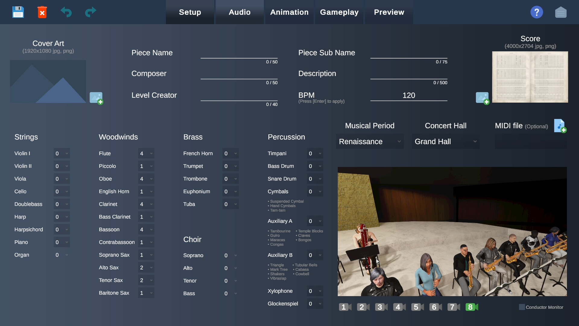 Maestro Level Editor 舞台全景