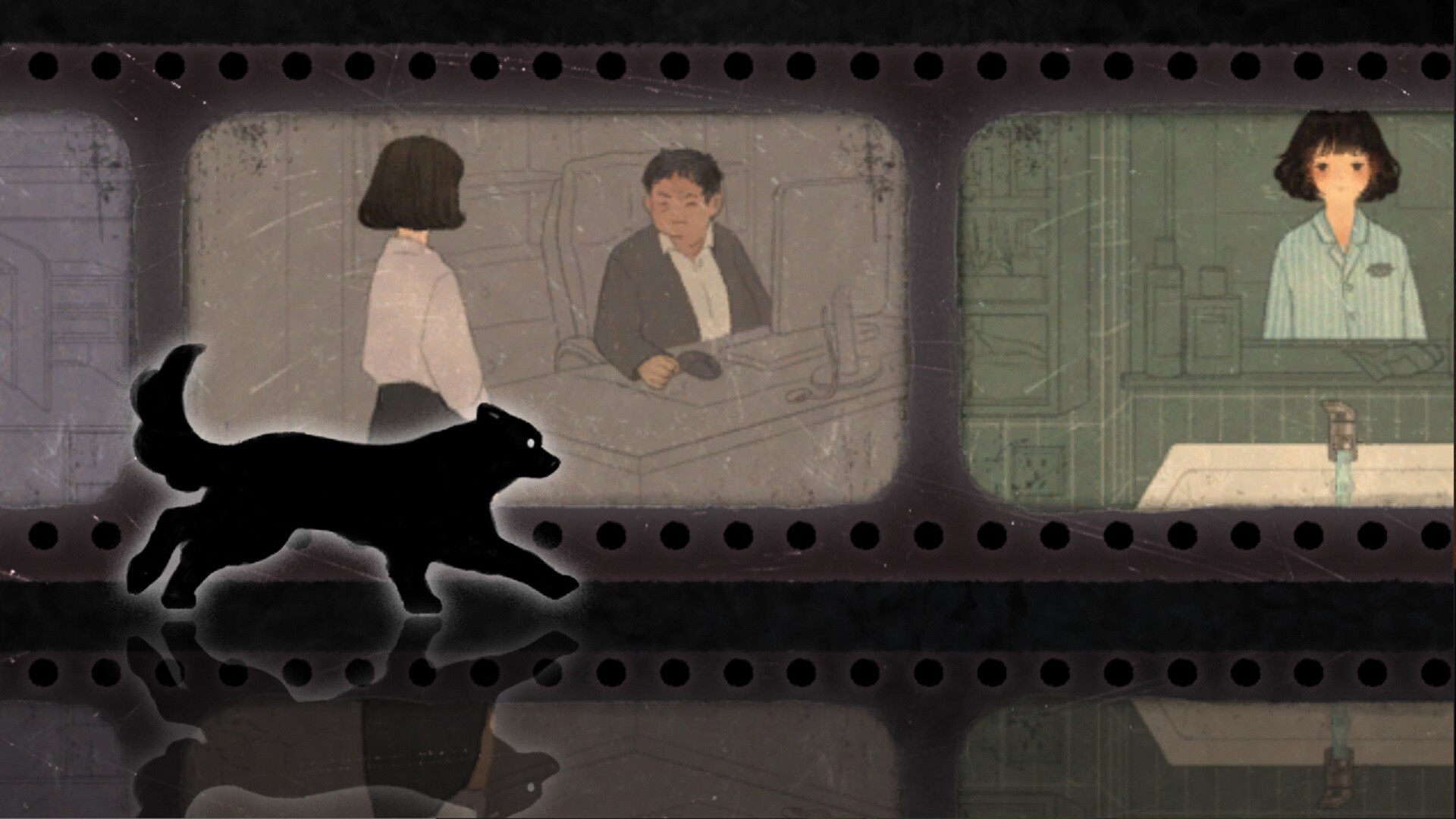 遊戲中充滿想像力的場景設計，展現了主角內心世界的變化。