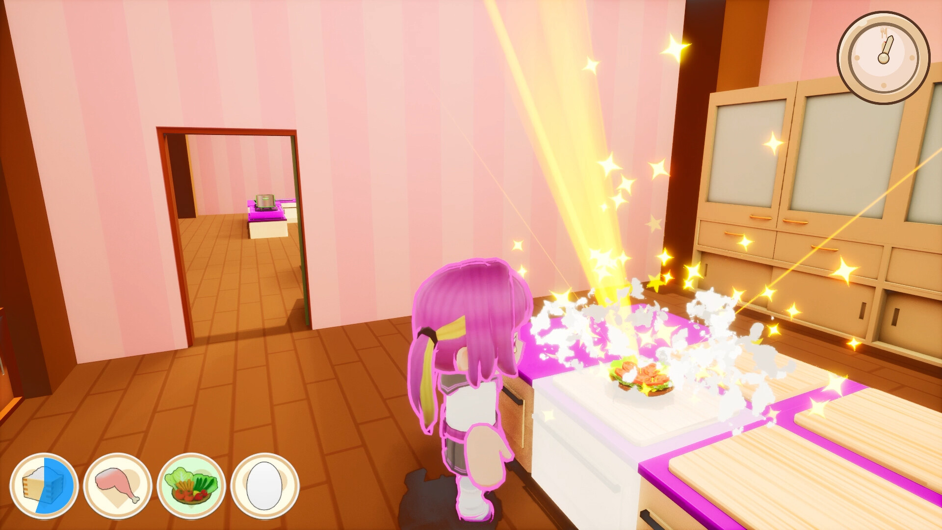 混亂的教室大亂鬥畫面