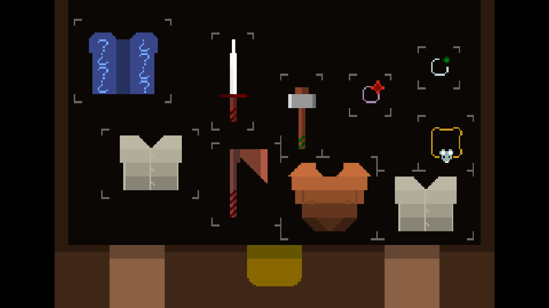 玩家探索一個建築內部，光影效果獨特。