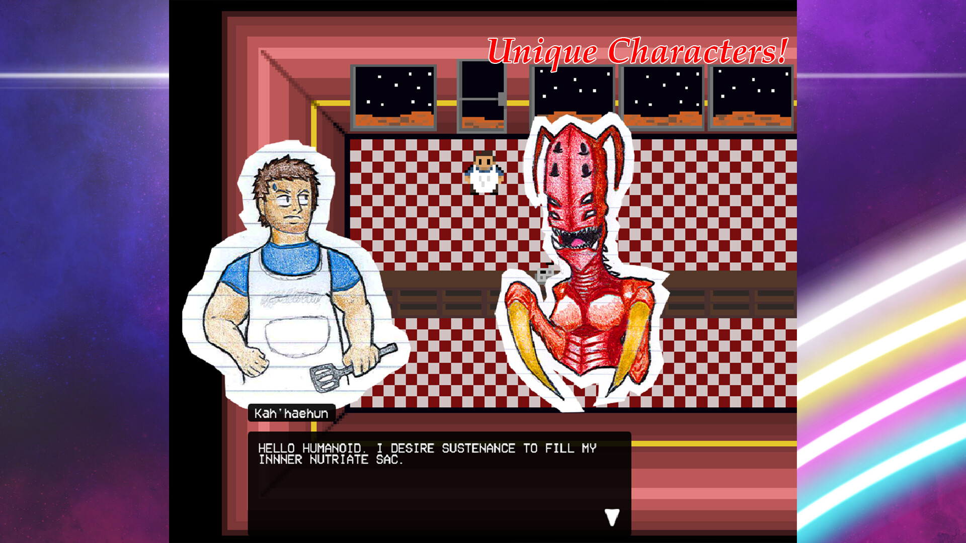 遊戲中的烹飪與戰鬥技能介面