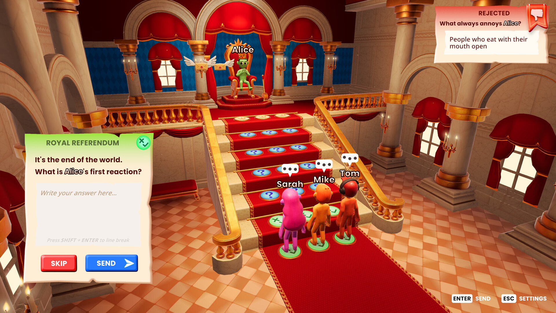 多人連線大廳畫面，顯示不同玩家準備進入遊戲