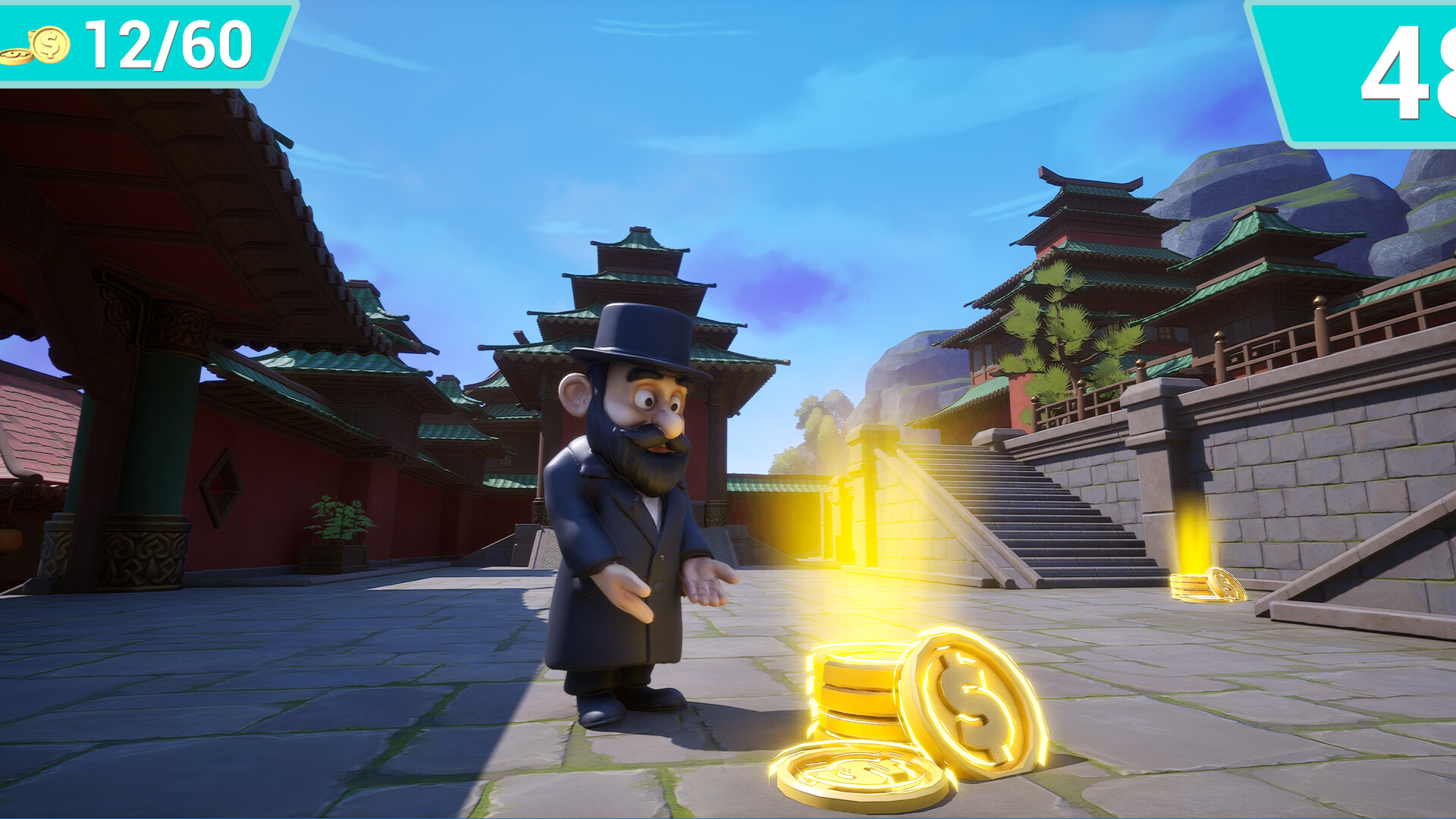 豐富的色彩與獨特的美術風格,讓收集金幣的過程充滿視覺享受。