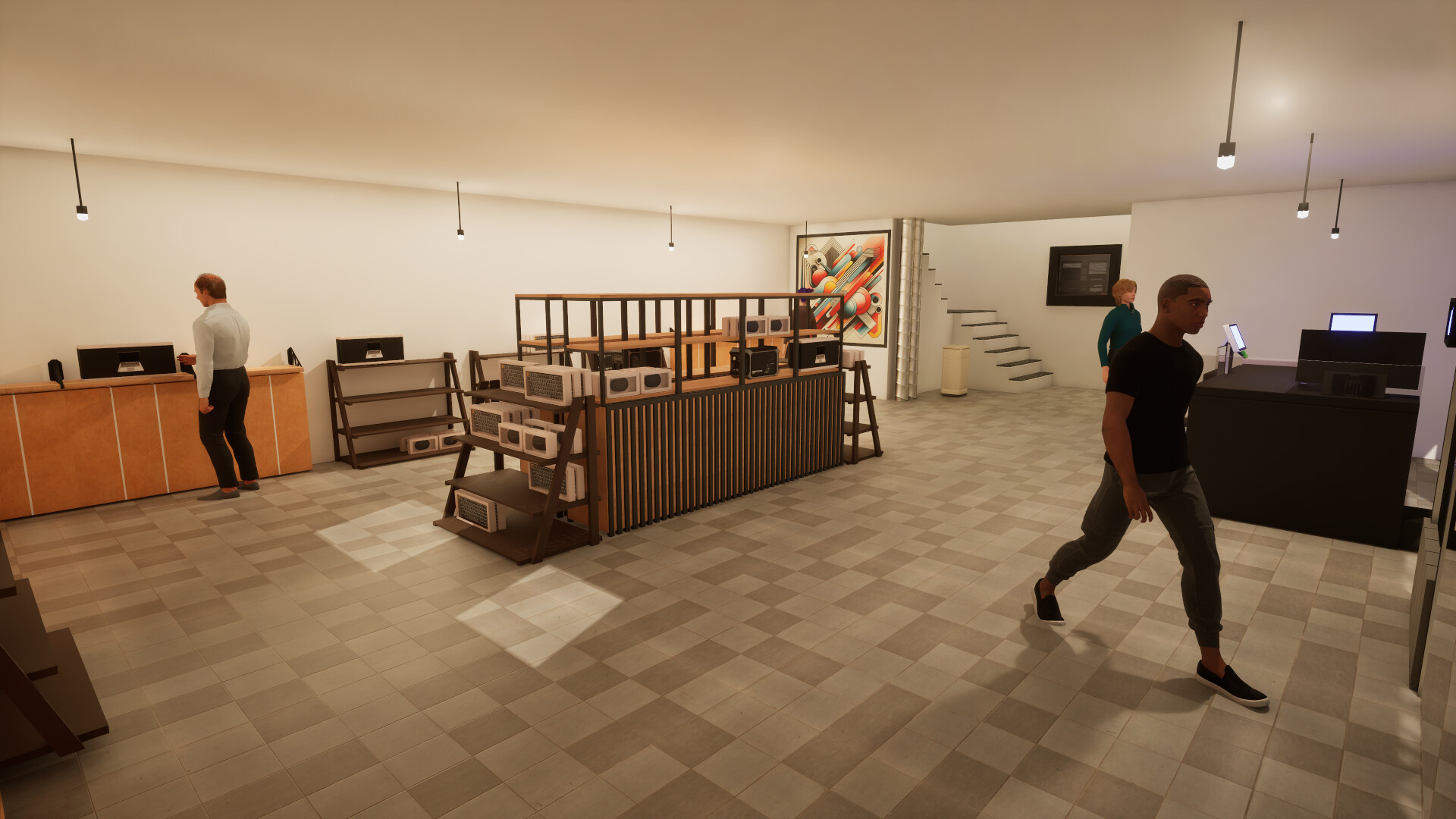 遊戲內精緻的店鋪陳列畫面