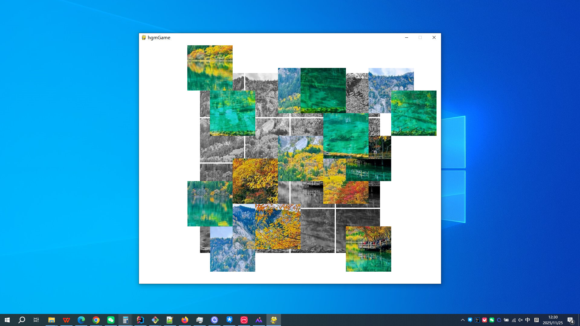 遊戲中的瀑布場景,水流的動感透過靜態圖片依然能感受到其磅礡氣勢