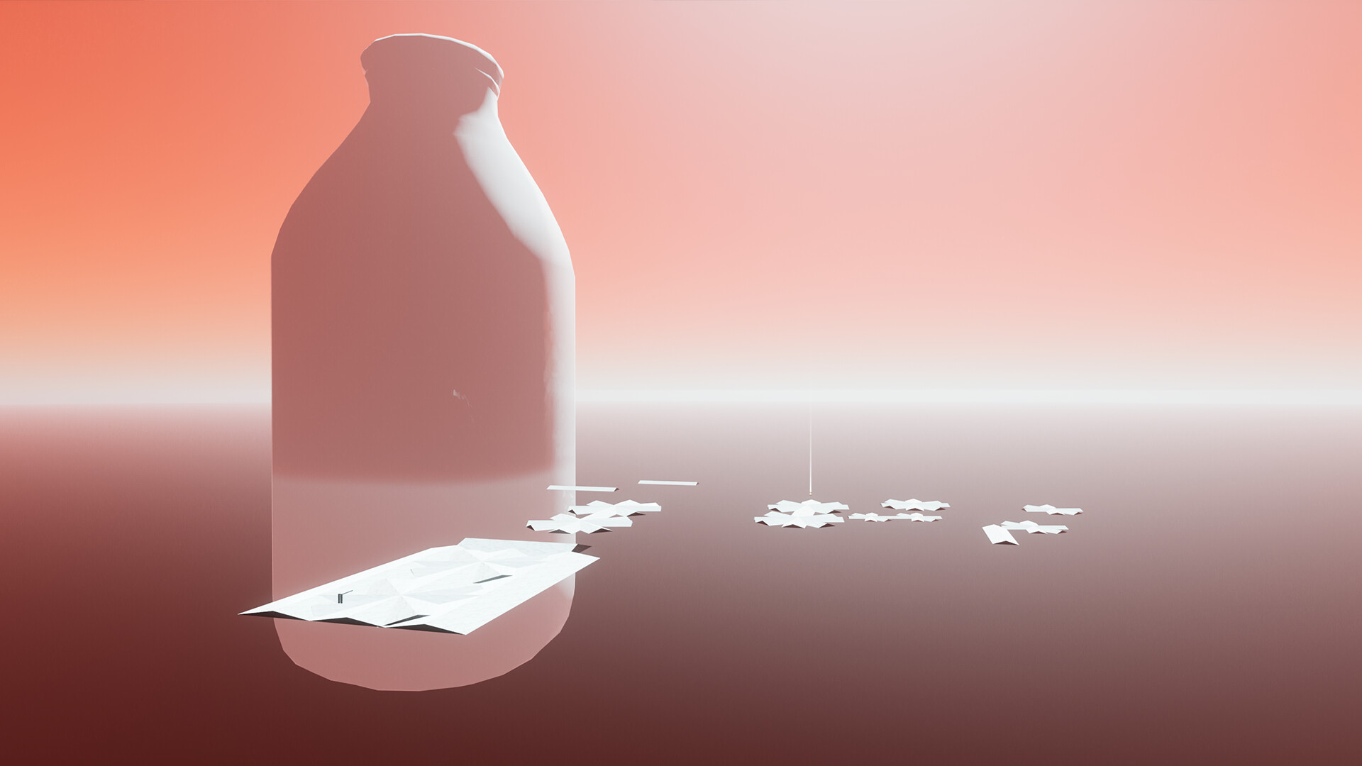 Soap 遊戲截圖 - 橘色調幾何場景