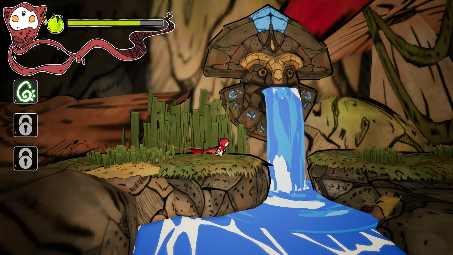 遊戲獨特的瑪雅與日式融合美術風格