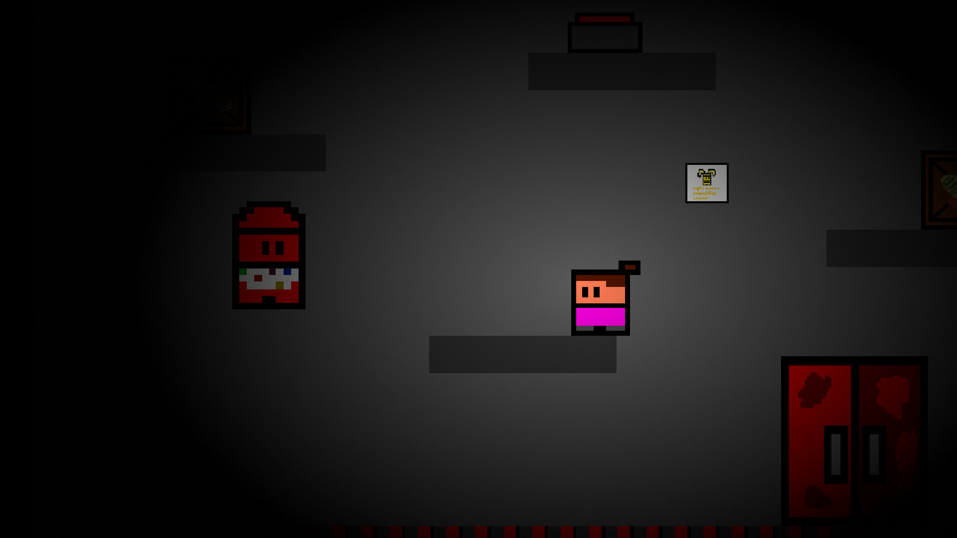 遊戲截圖：昏暗的走廊中，手電筒的光線照亮了前方未知的恐懼