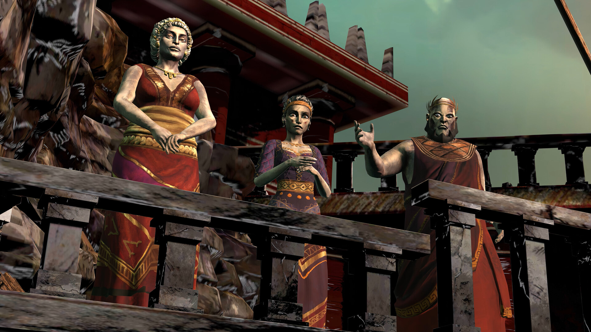 玩家手持火把探索幽暗的迷宮通道