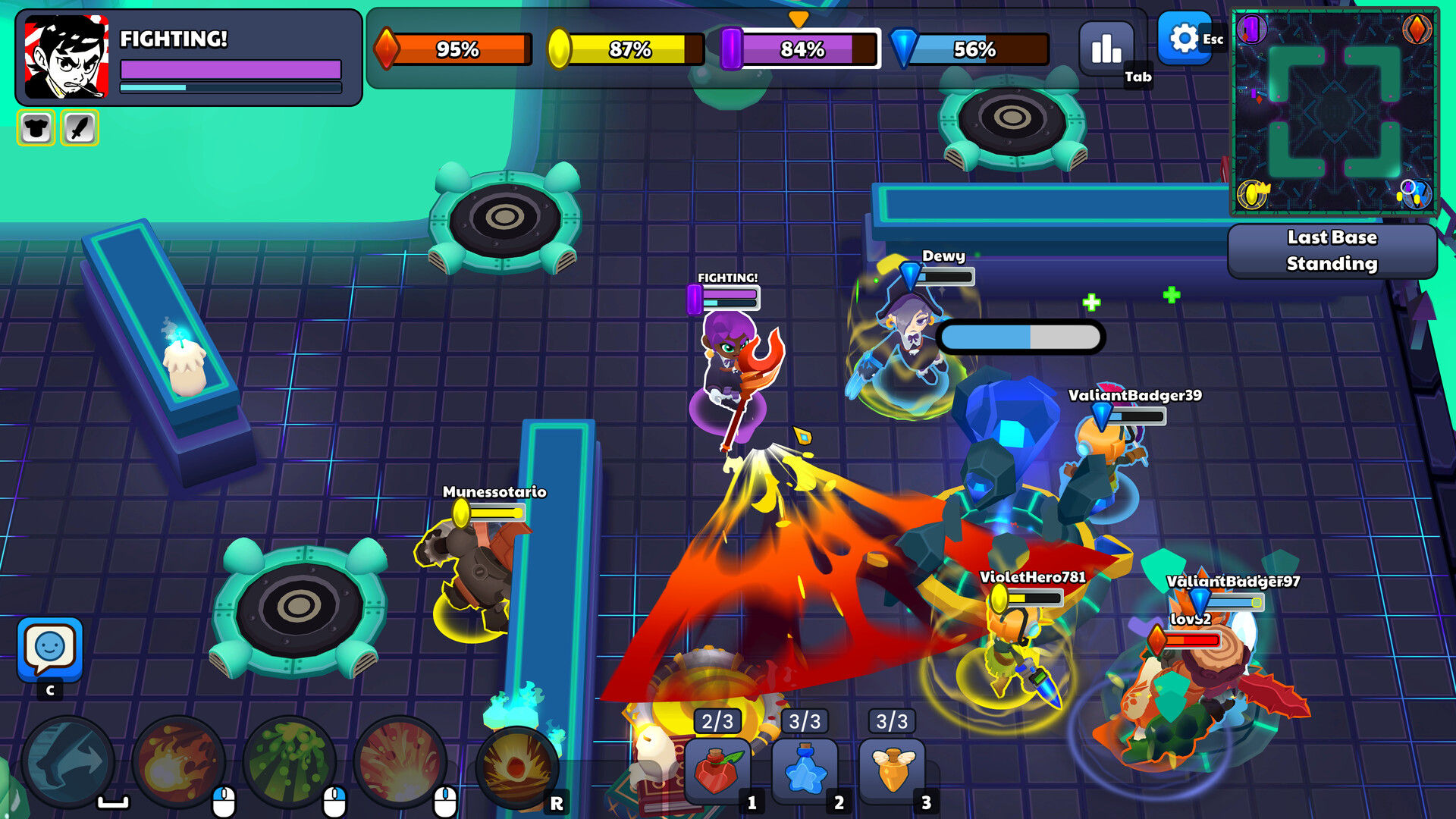 遊戲中的場景與戰鬥特效展示