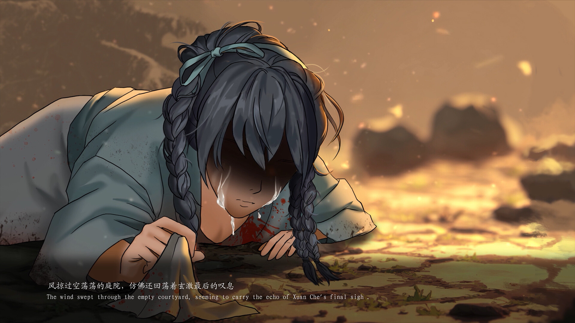 遊戲UI介面簡潔，便於閱讀劇情與進行選擇。