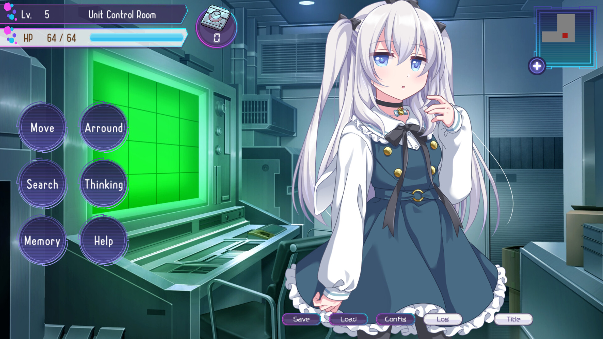 戰鬥畫面截圖：Niluas 面對強大敵人時的戰鬥場景，介面展現了經典 RPG 風格