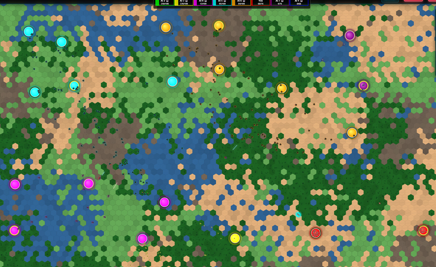 激烈的戰場交鋒