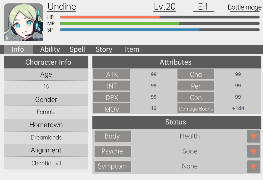 遊戲支援 GM、玩家與觀戰者等多種身分
