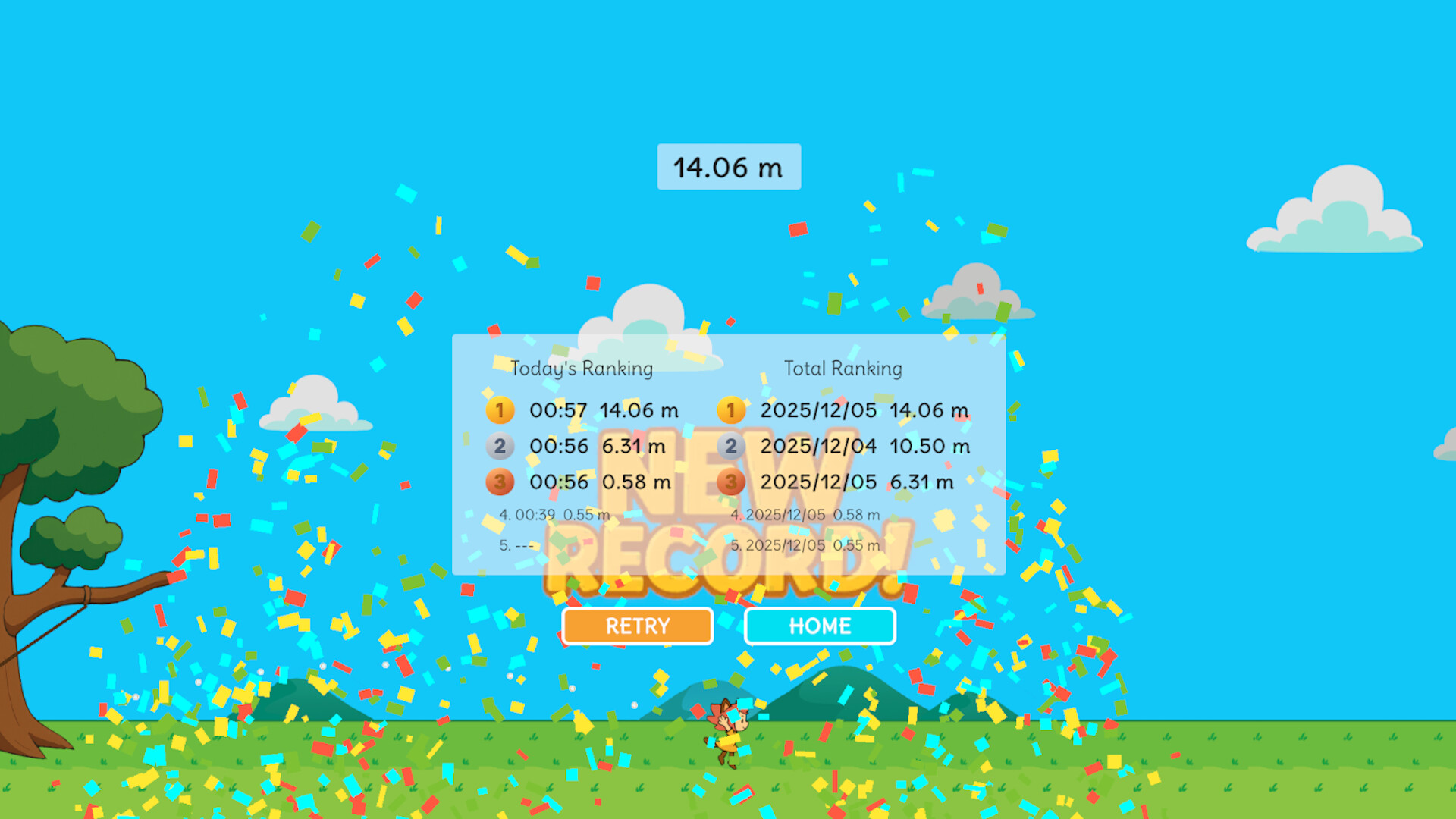 清爽的藍天背景與簡潔UI