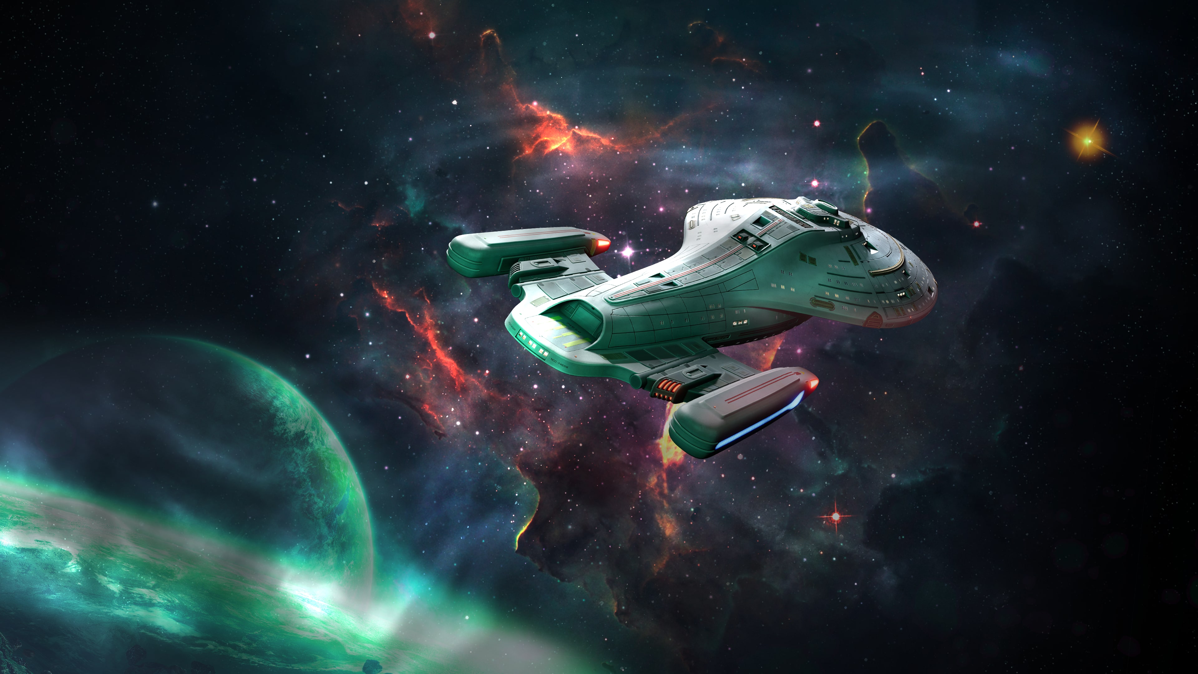 遊戲封面藝術圖展現了經典的星艦造型