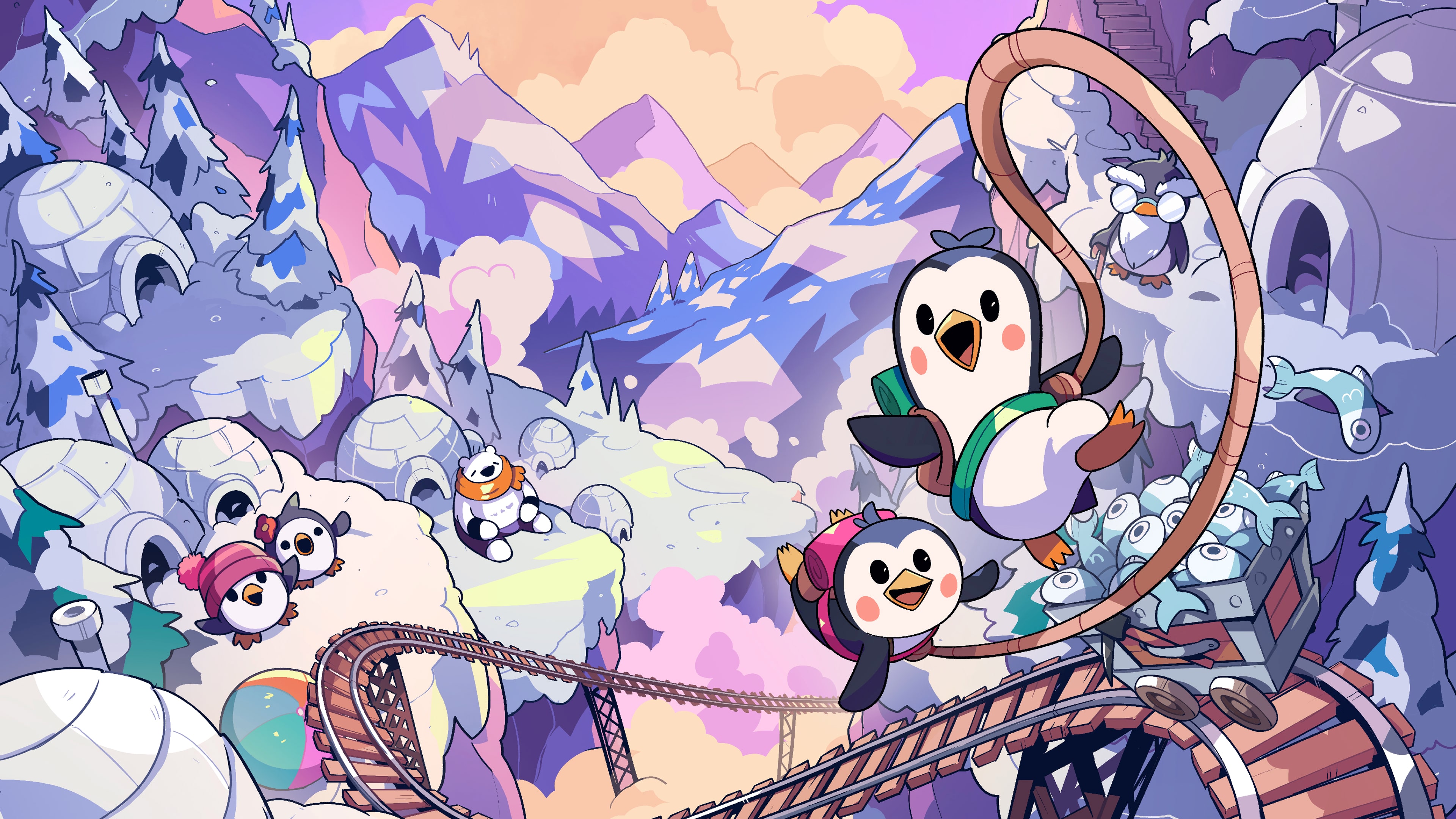 Bread & Fred 遊戲背景圖