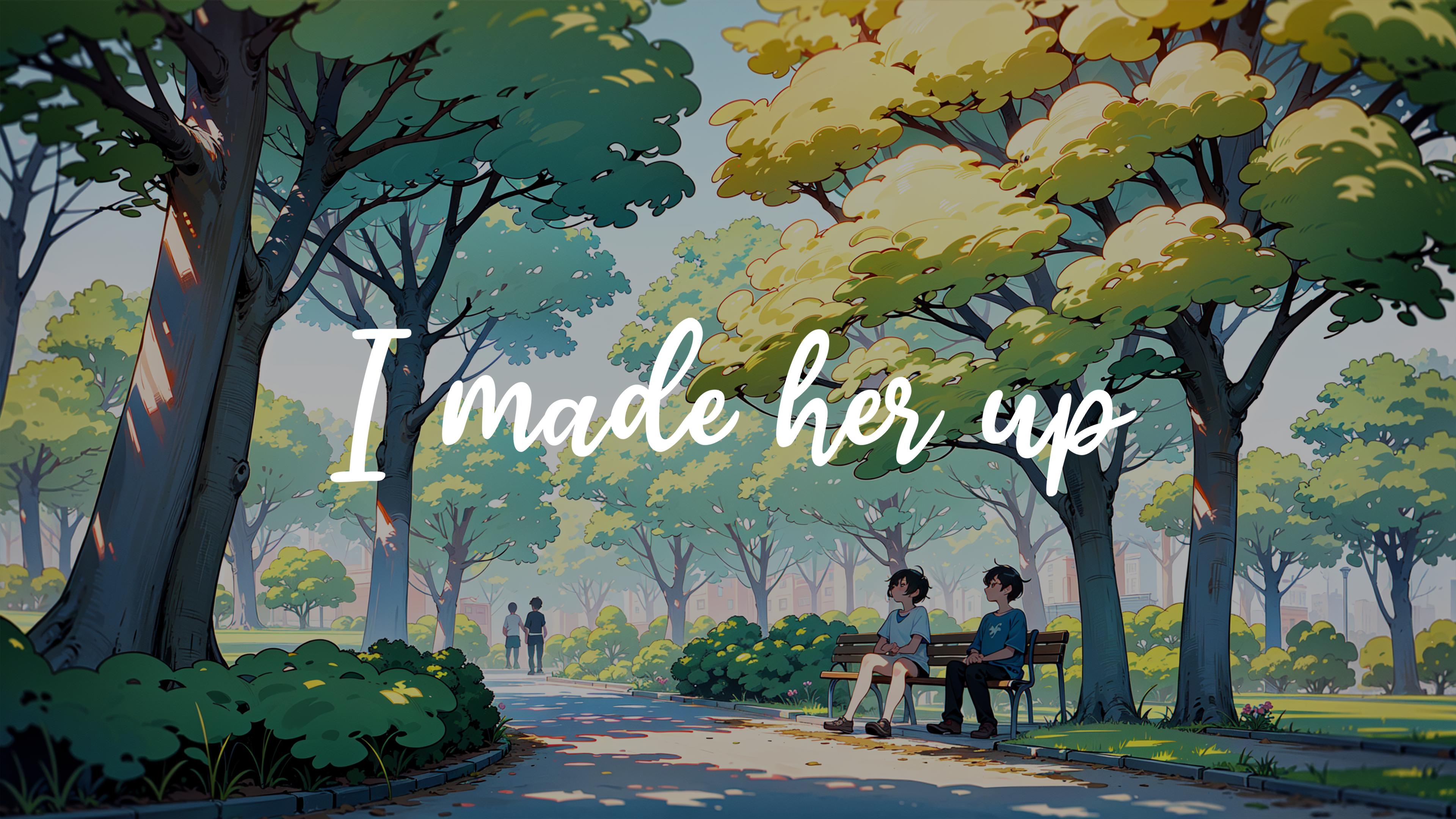 I made her up 遊戲封面與主要角色視覺圖