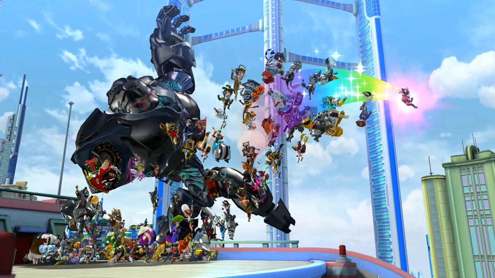 遊戲結束畫面的英雄大集合