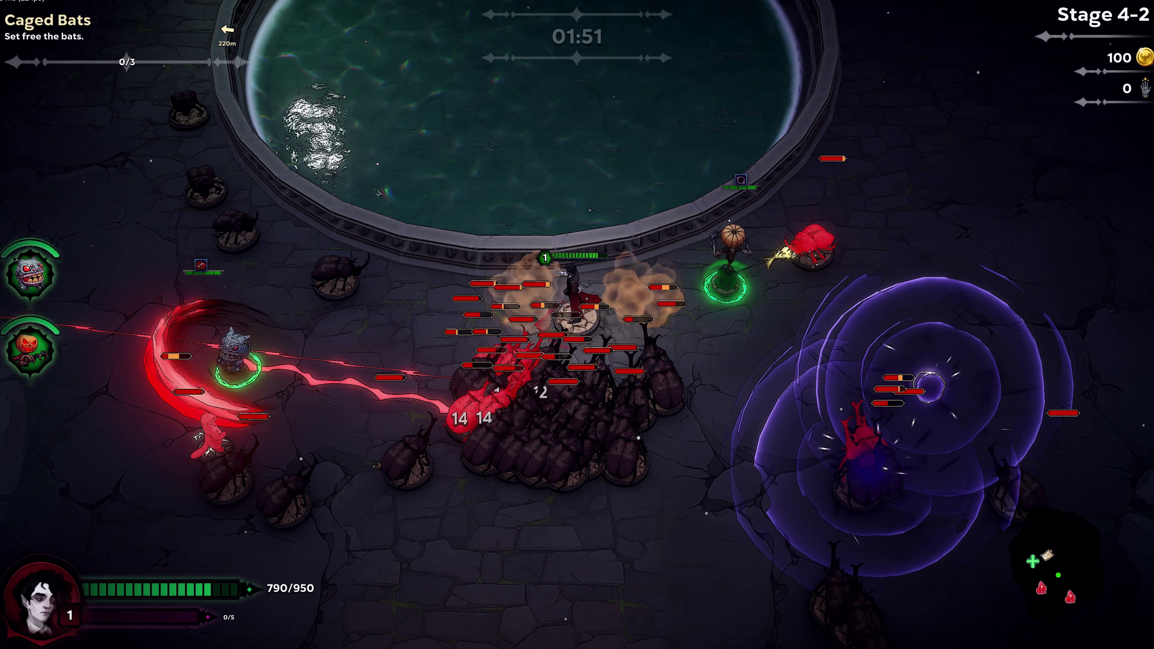 遊戲中的各種角色與敵人