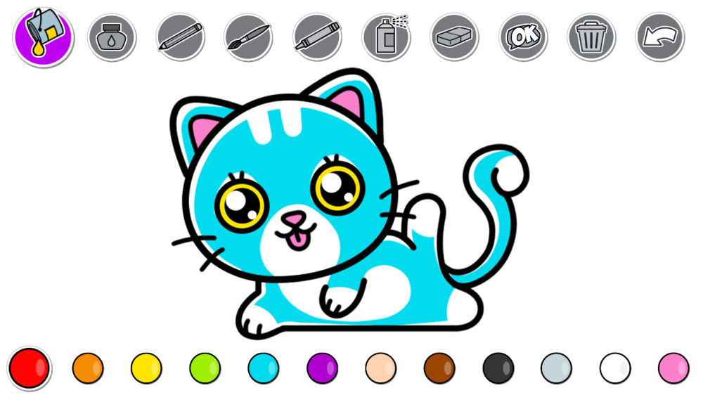 漫畫著色書 遊戲畫面截圖 1