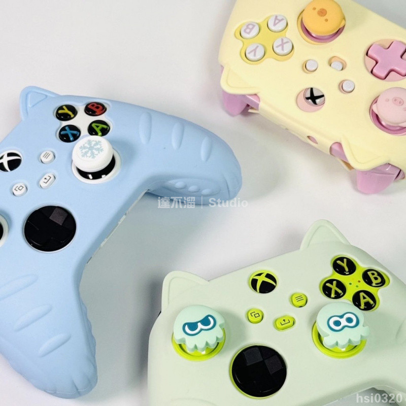 Xbox玩家必備!噴射主題魷魚保護套,繽紛撞色讓手把顏值大升級