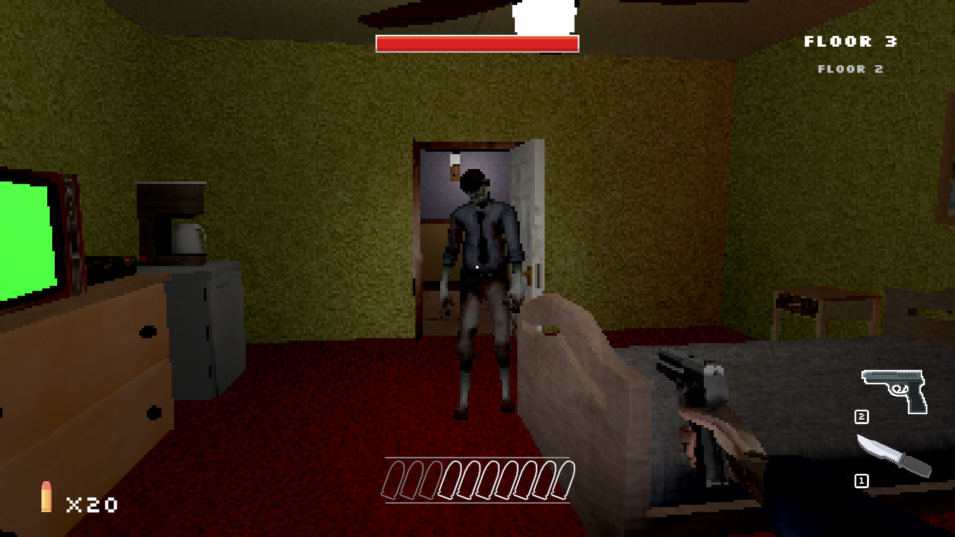 Steam 免費生存新作《被詛咒的酒店》2026 必看!再現 90 年代 PS1 復古恐怖美學