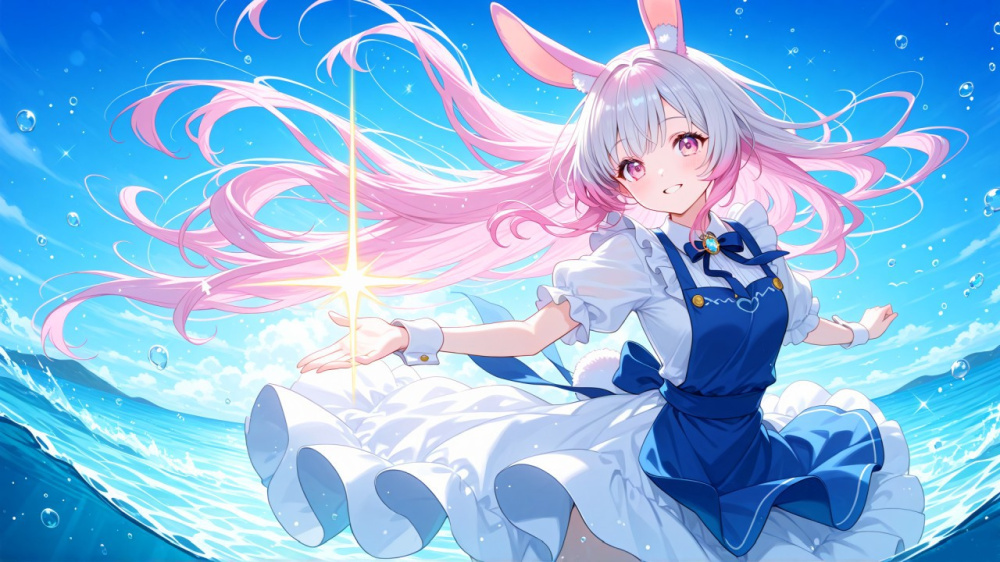 多樣化的兔女郎造型插圖