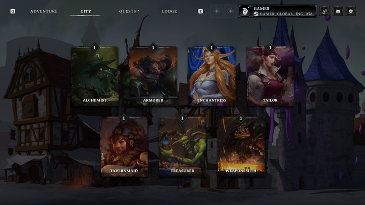 《Eldegarde》的城鎮中心與商店