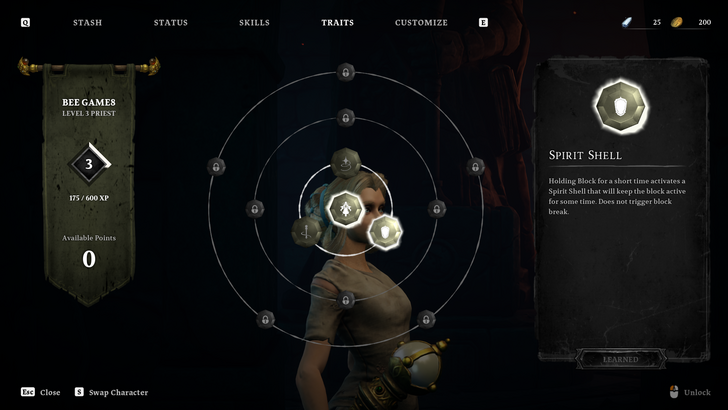 玩家在《Eldegarde》中查看進度與任務