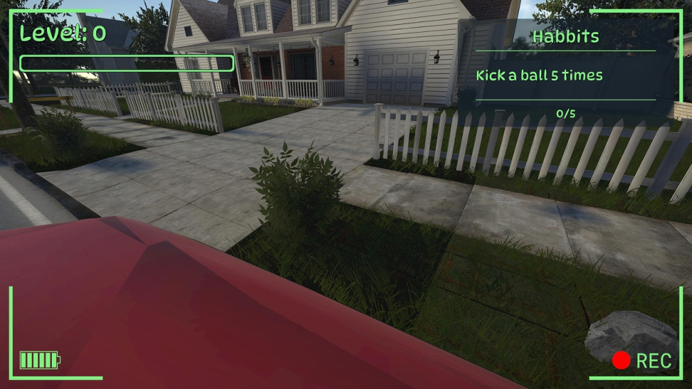 貓咪在戶外探險的畫面