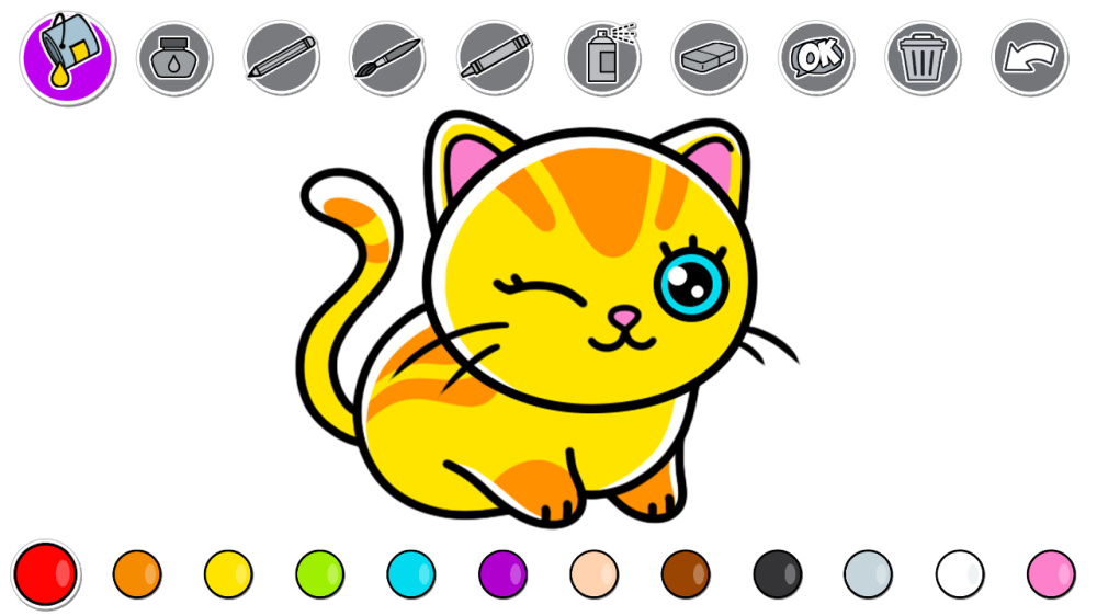 漫畫著色書 遊戲畫面截圖 2