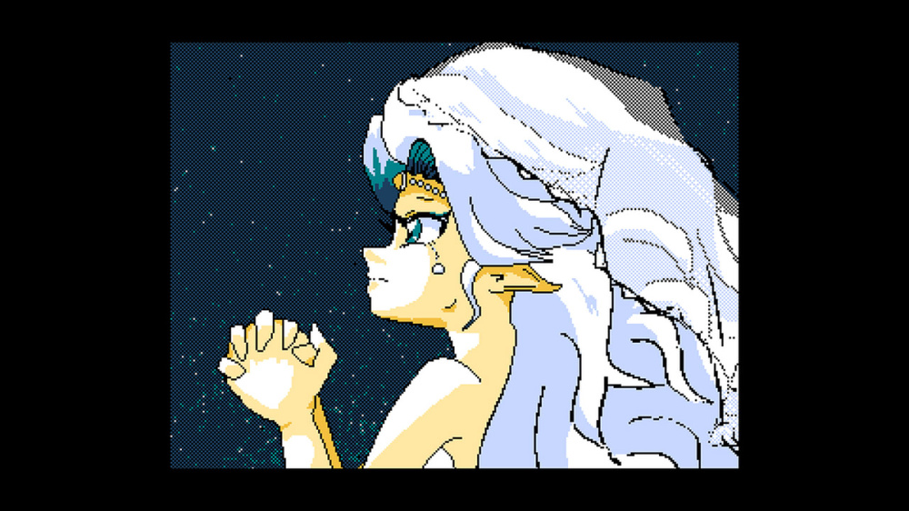 復古的 8 位元戰鬥畫面與對話場景