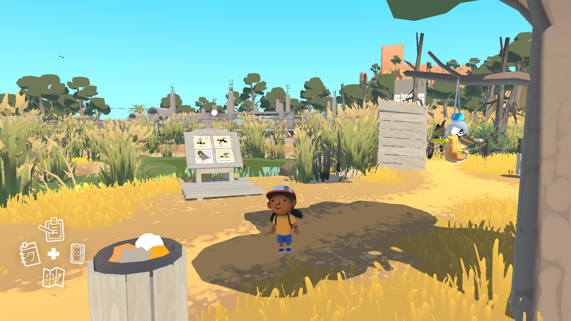 遊戲中山丘上的古堡場景