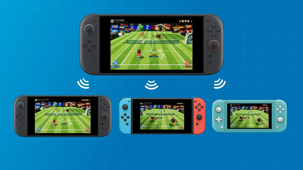 跨世代主機遊戲分享示意圖