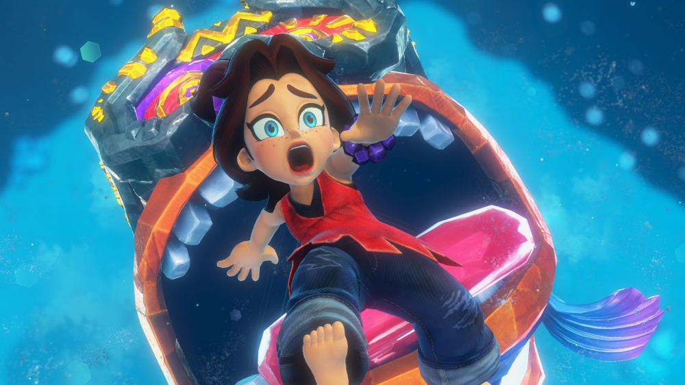 咚奇剛在叢林中破壞障礙物