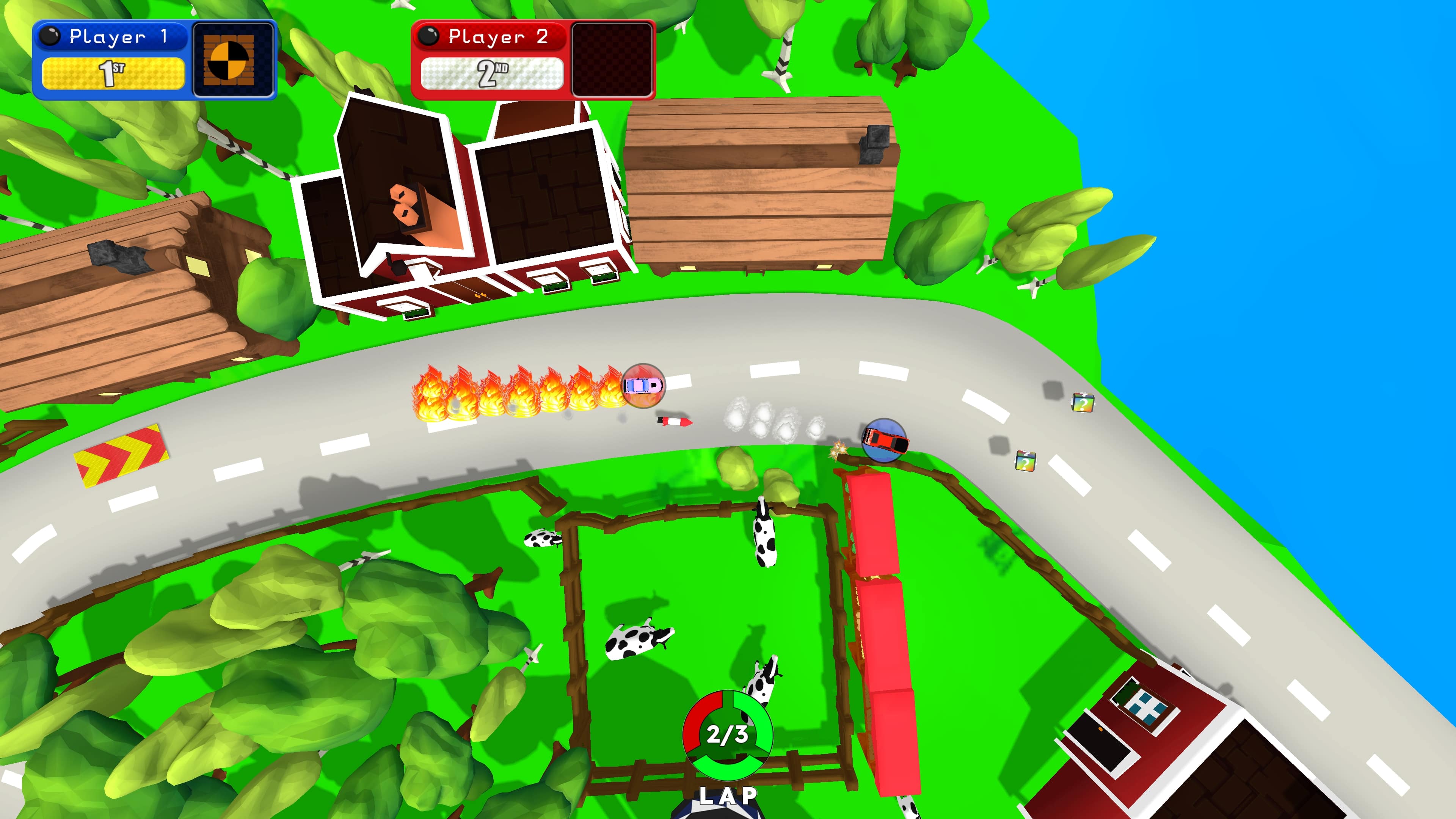 賽車碰撞 多人對戰截圖