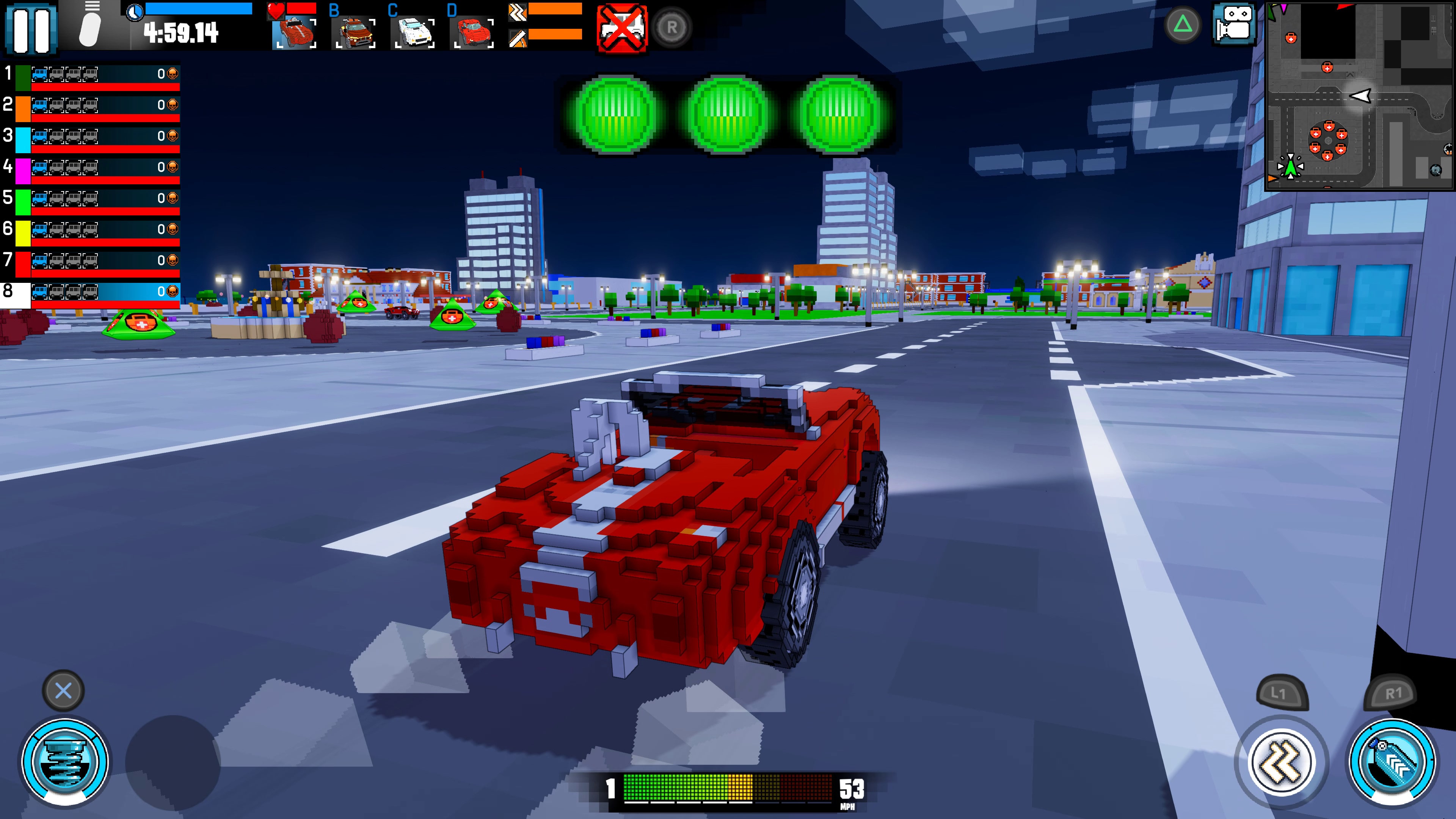 激烈的空中競技場戰鬥