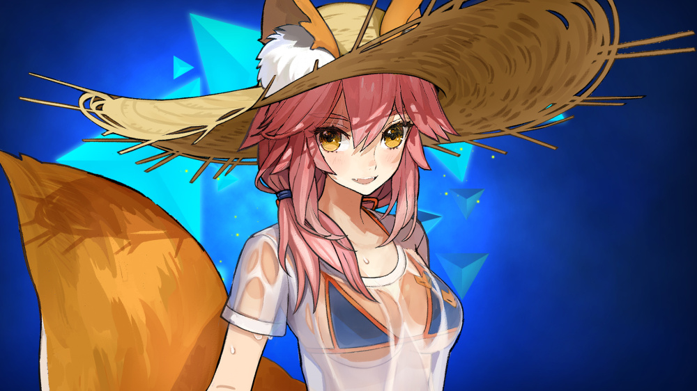 Fate/EXTELLA LINK 玉藻前 海灘花朵 遊戲畫面