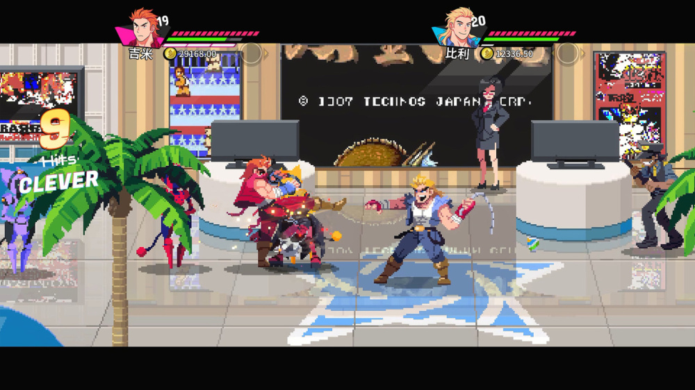 雙人合作模式下的戰鬥場景