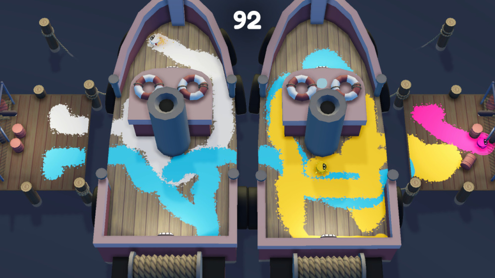 飛濺機器人遊戲畫面展示混亂場面