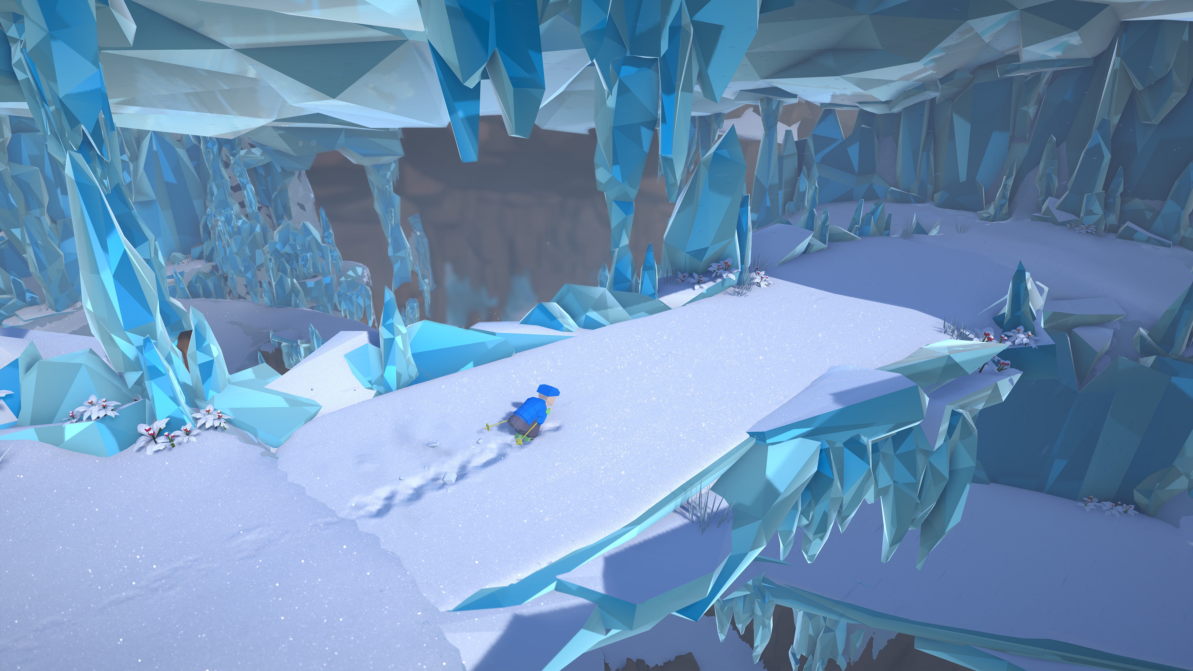 冰湖與深雪景觀