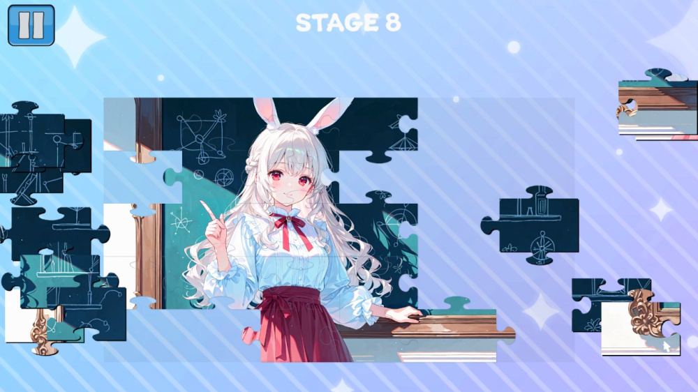 收集拼圖碎片完成精美畫作