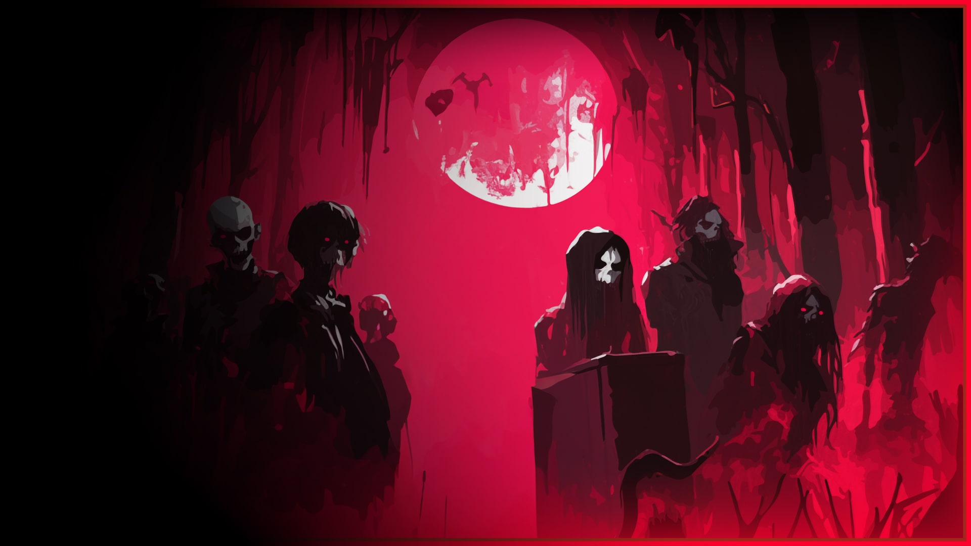 遊戲中的黑暗哥德式場景