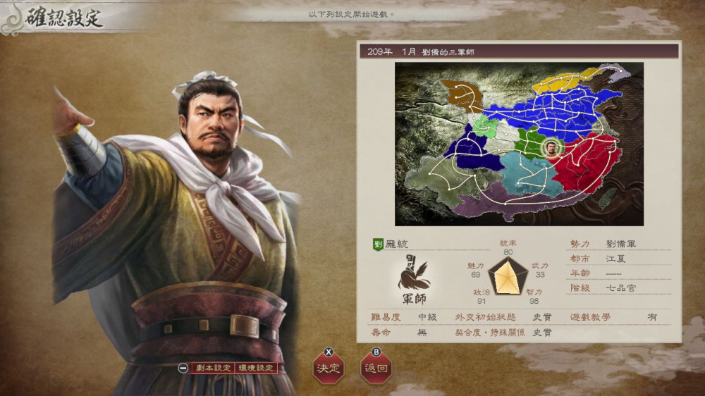 劉備與軍師對話